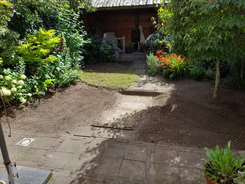hemelwater opvang regenwater overlast infiltratie tuinontwerper hovenier hoveniersbedrijf amersfoort ecologisch duurzaam